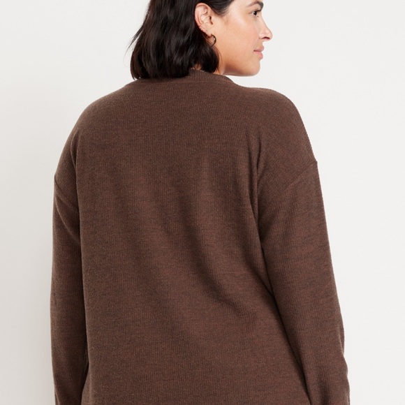 NWT OLD NAVY Plush Tunic Top Color Coco de Met Size Large - Picture 6 of 7